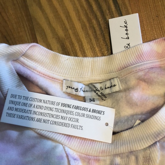 🆕 Young Fabulous & Broke Juliette Tie Dye Sweatshirt - Picture 3 of 6